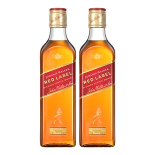 【百亿补贴】 尊尼获加红方红牌苏格兰威士忌375ml双支正品洋酒