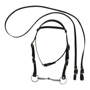 牛皮水勒嚼子衔铁缰绳纯牛皮马笼头套大小矮马控马用全套马鞍配件