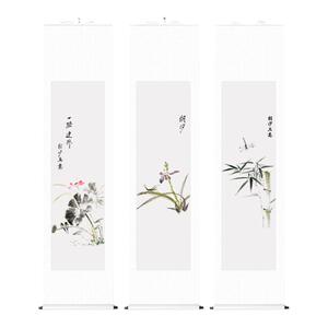 手绘挂画水墨画写意画卷轴装裱