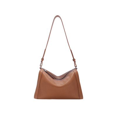 BAMPO半坡头层牛皮波士顿包