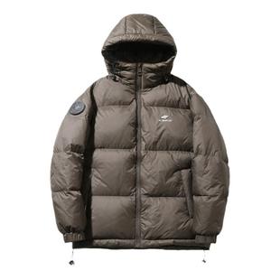 90%灰鸭绒连帽羽绒服男冬季宽松潮牌休闲面包服男士保暖御寒外套