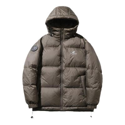 90%灰鸭绒连帽羽绒服男冬季宽松潮牌休闲面包服男士保暖御寒外套