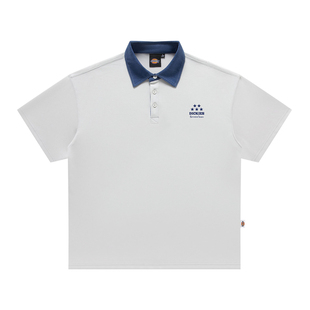 Dickies短袖POLO衫夏季新款撞色翻领半袖T恤男情侣港风假两件上衣