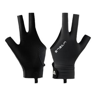 WRELS桌球专用手套台球高挡装备左右手斯诺克男露指防滑三指手套