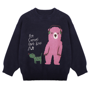 男童毛衣秋冬款儿童针织衫2025新款a类男孩秋装打底衫纯棉上衣潮