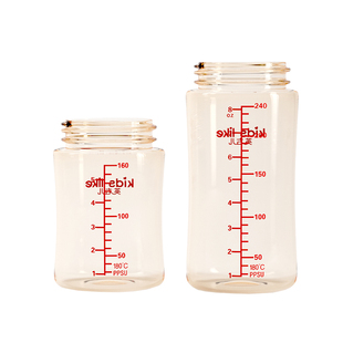 适配贝亲奶瓶瓶身配件宽口径玻璃奶瓶瓶身  宝宝PPSU塑料瓶身单买