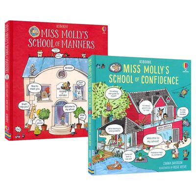 Usborne Miss Molly's School 茉莉小姐的礼仪学校 故事绘本 情绪管理 品行习惯 亲子读物 3-6岁 启蒙读物 英文原版进口图书