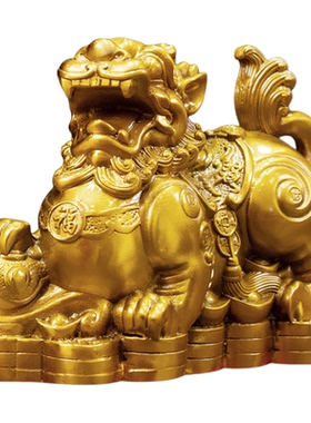 纯铜貔貅摆件一对公母