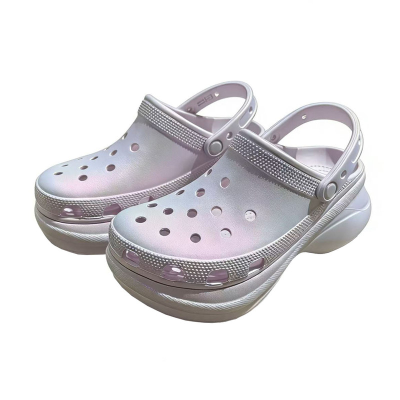 卡骆驰彩虹鲸鱼沙滩洞洞鞋Crocs