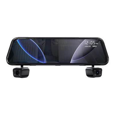 三镜头红外夜视后视镜记录仪