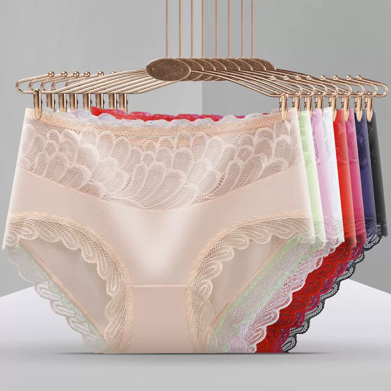 Underwear, sexy trousers, cotton cloth, high waist, plus size