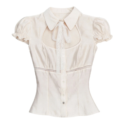 FragileHeart甜美少女微透衬衫