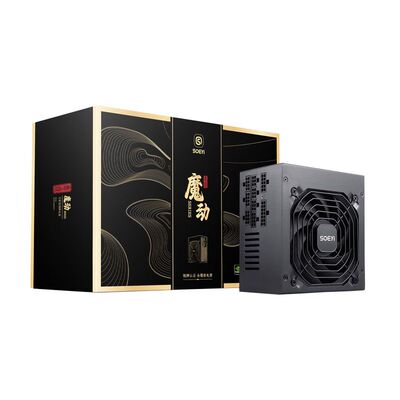 硕一 魔动X600台式机电脑主机箱ATX白色电源铜牌全模组500W金铜牌