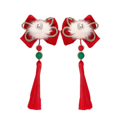 儿童新年头饰女童拜年发夹