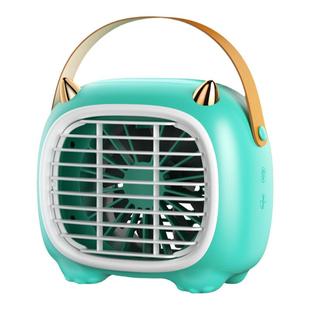 桌面风扇制冷小空调usb静音大风力迷你小型宿舍无叶循环办公桌便携式台式床上夏天降温水冷喷雾加湿电风扇