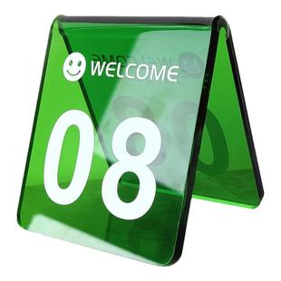 亚克力桌牌立牌台卡展示牌餐号牌桌号牌餐牌定制数字号码牌双面桌牌号展示高级点餐台牌ins彩色个性创意订制