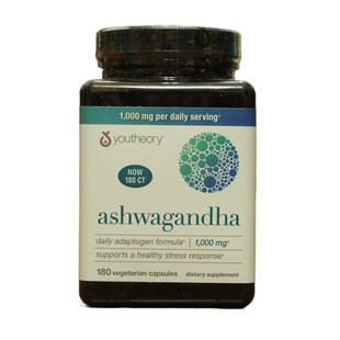 现货美国直购youtheory Ashwagandha印度人参精华南非醉茄胶囊180