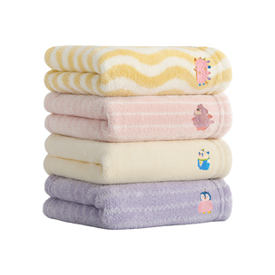 三利儿童毛巾10A抗菌防螨比纯棉全棉吸水洗脸柔软宝宝小毛巾面巾