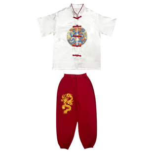 儿童唐装男童中国风套装2025新款汉服新中式古风幼儿园日常可穿的