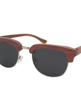 墨镜时尚风红檀木太阳镜明星同款