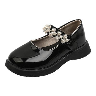 公主鞋女童儿童软底珍珠公主鞋