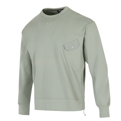 安德玛卫衣男装 2025秋季新款运动服跑步健身训练上衣休闲套头衫