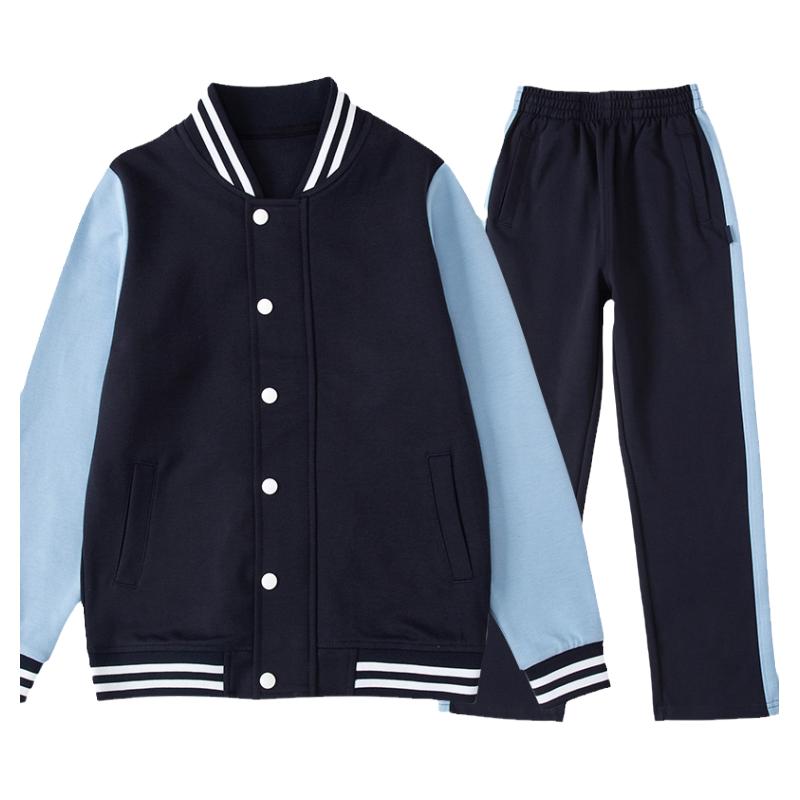 中小学生英伦棒球服春秋款藏