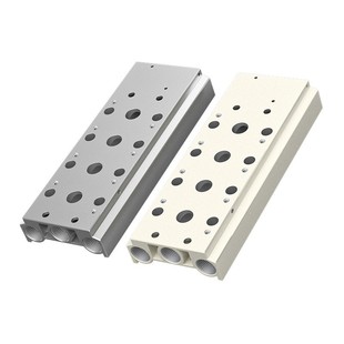 TWSNS台匠山耐斯4V210-08电磁阀阀板汇流板接连板2-20电磁阀底座