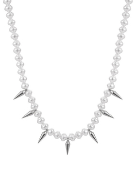 Mr.Bling同款Kanye铆钉珍珠项链