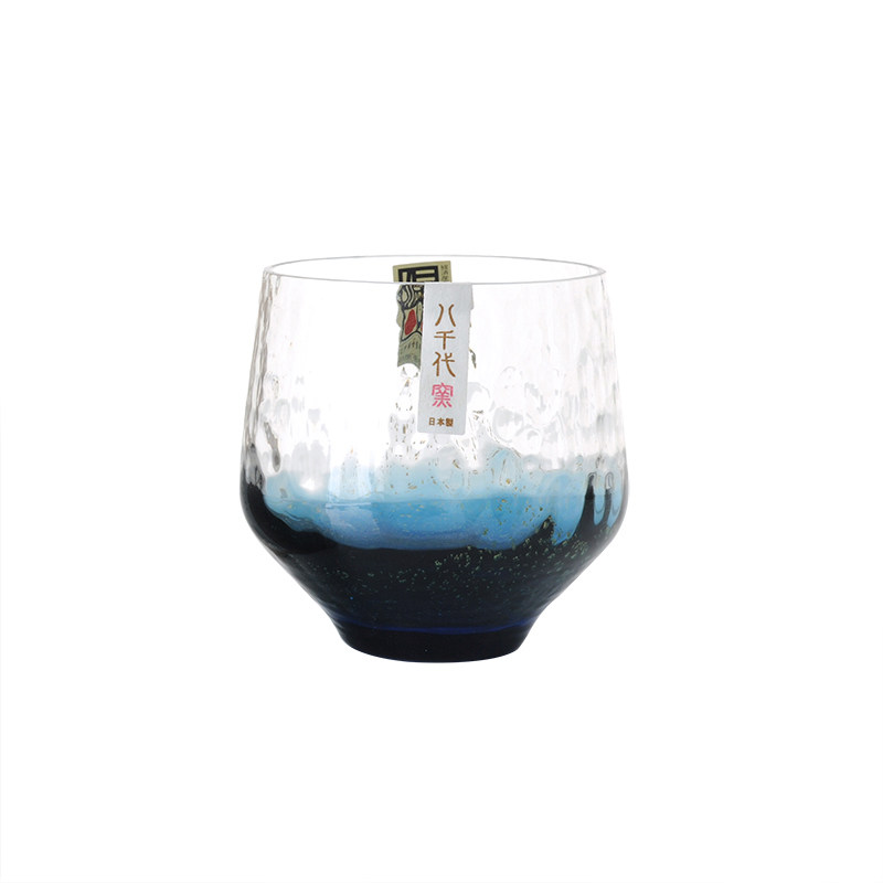 日本星空玻璃杯金箔锤纹礼物酒具