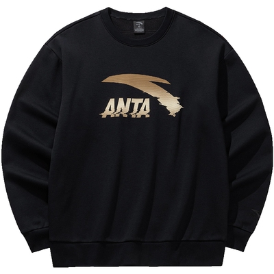 安踏休闲针织加绒卫衣男女同款