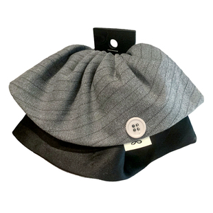 韩国条纹布艺通勤百搭慵懒风裙摆双层马尾抓夹后脑勺日常盘发夹子