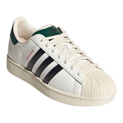 阿迪达斯三叶草男鞋2025冬款Superstar赛车风贝壳头小白鞋 JP9188