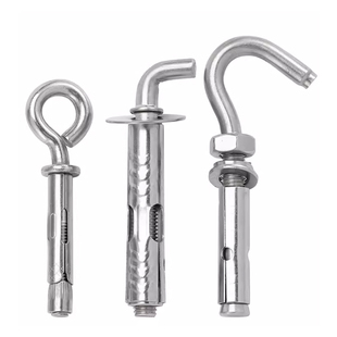 304不锈钢膨胀螺丝挂钩万能吊环热水器固定钩M6M8M10M12M14M16M20