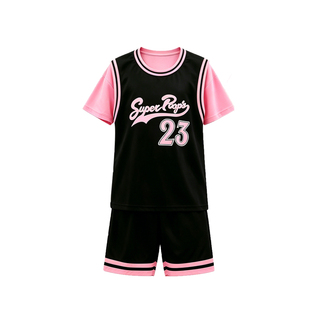 女童球衣运动套装夏装2024新款短袖短裤儿童夏季女孩速干篮球服潮