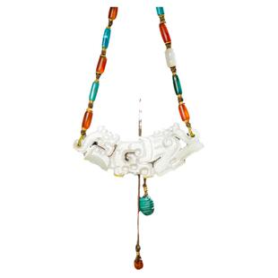 大开门收藏级千年高古玉西周和田白玉人龙玉璜佩保真包老中原古董