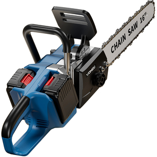 德国万牛充电式电链锯家用大功率锂电小型手持户外电动伐木电锯树