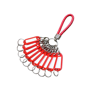 新款S扣钥匙收纳神器锁匙扣标签牌家用钥匙串分类标识8字扣钥匙盘