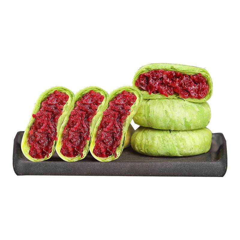 云南特产抹茶鲜花饼100个