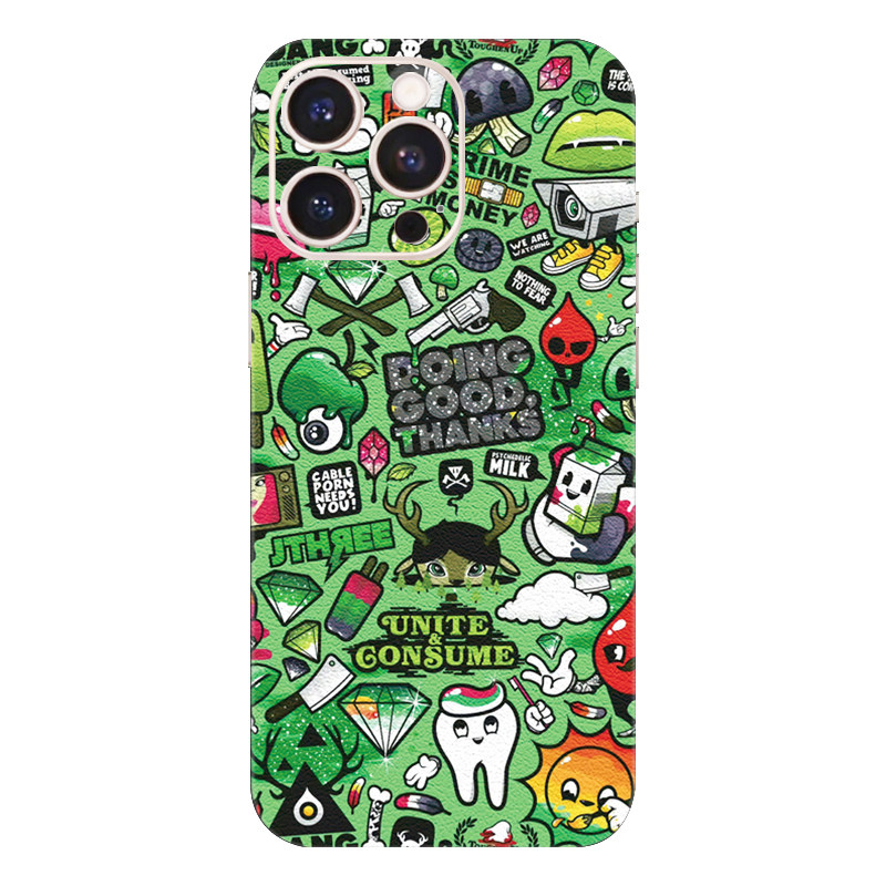 3M素皮苹果17后膜适用iPhone15手机贴膜14全包边16背膜13后壳贴纸12彩膜xsmax背贴
