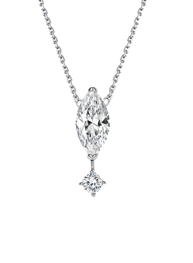 淡人项链~925银马眼钻