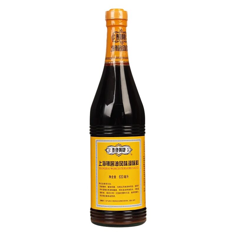 上海特产梅林泰康黄牌辣酱油630ml/200ml炸猪排鸡排春卷蘸料尝鲜
