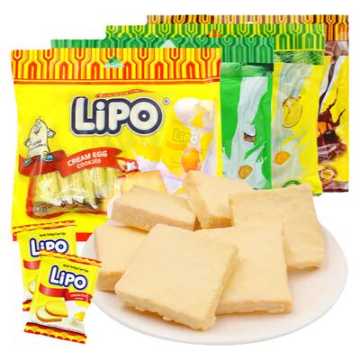 lipo早餐饼干进口多口味网红爆款