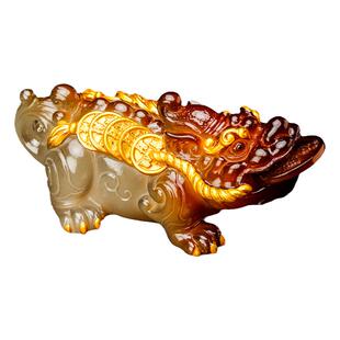 茶盘摆件变色茶宠金钱招财貔貅变色貔貅茶台茶桌茶玩招财进宝茶宠