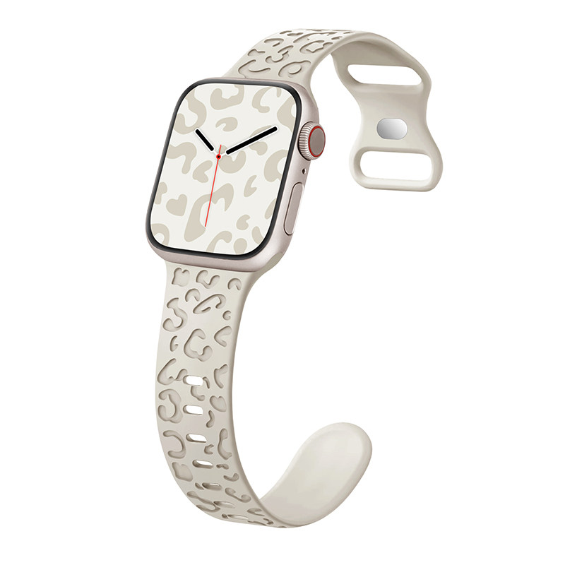 iwatch10表带新款凹豹硅胶