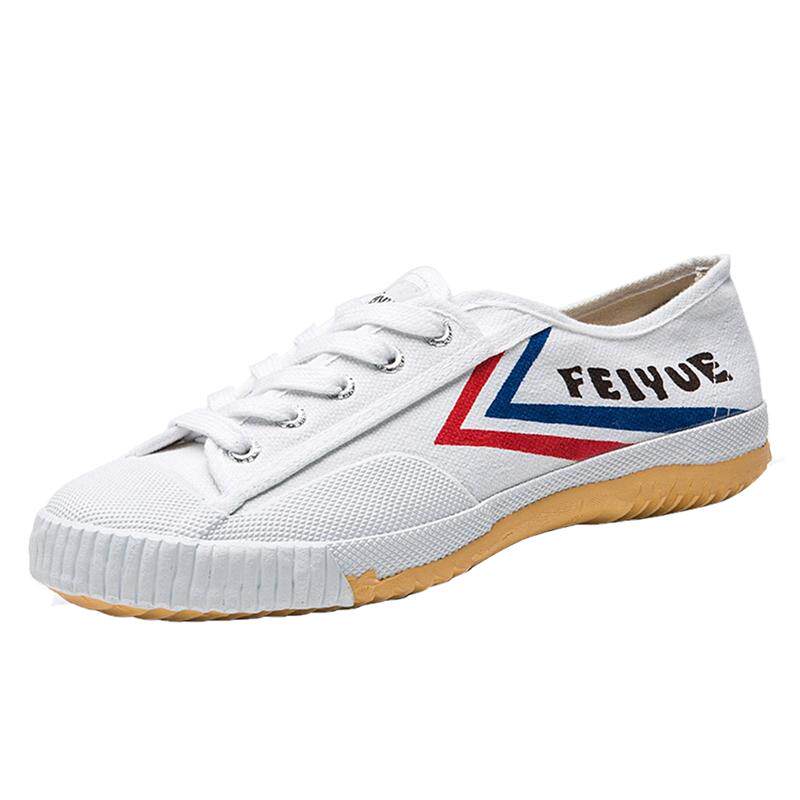 FEIYUE 飞跃武术少林田径鞋 国货帆布鞋男女情侣小白鞋中考鞋