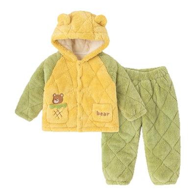 dudujia儿童珊瑚绒睡衣男童