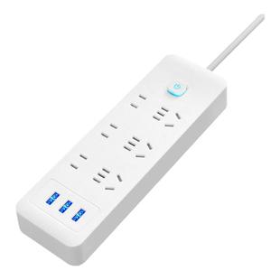 米用多功能插座家用插排插线板带线多孔拖线接线板带USB纯铜芯