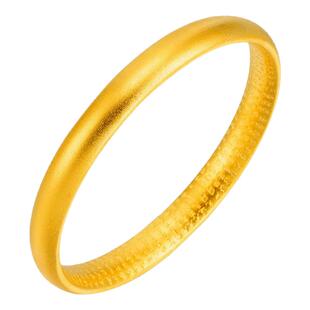 CAMIERY古法传承内心经金手镯轻奢小众精致五金首饰结婚仿真手饰