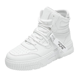 高帮漫展COS小白鞋内增高10cm隐形厚底增高12cm韩版潮运动休闲板